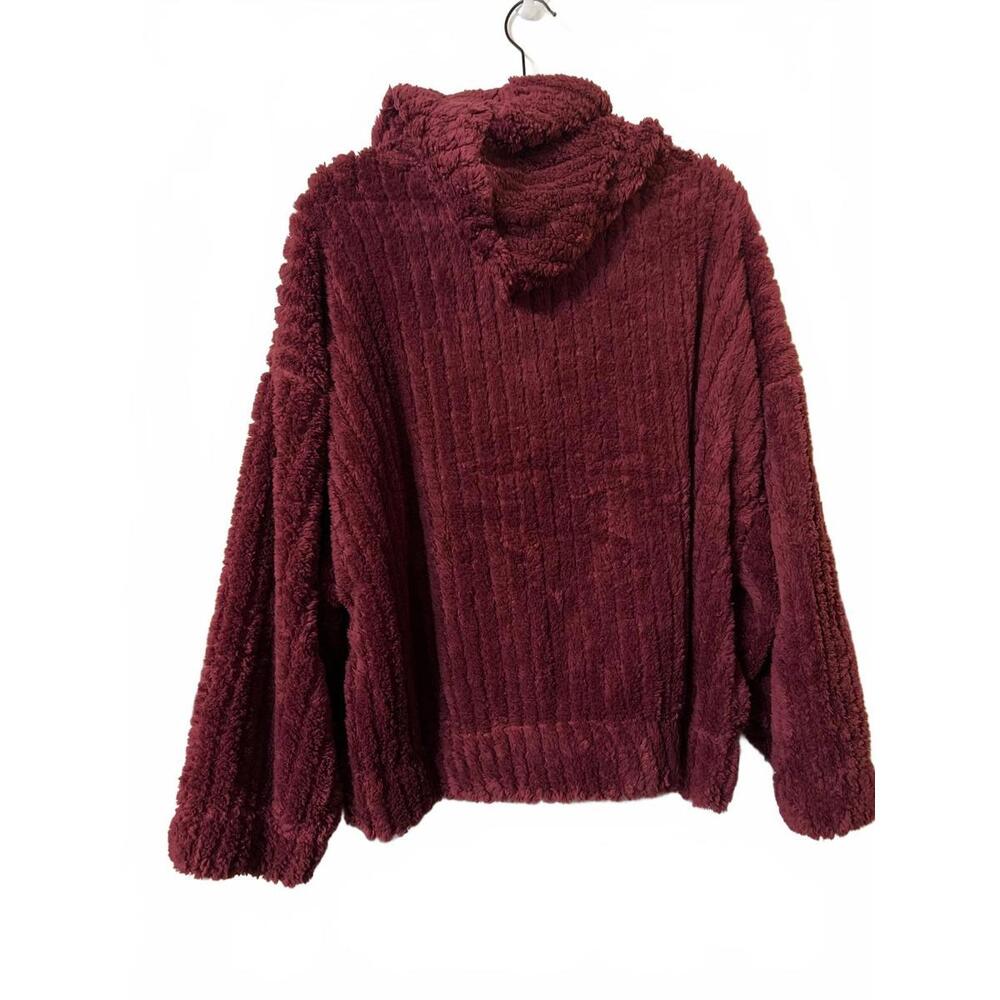 NYC Women's Plush Zip-Up Hoodie Jacket, Size 2X & 3X - Picture 4 of 5